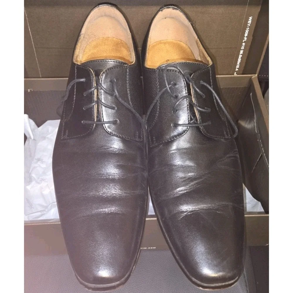 Florsheim Dress Shoes Black Lace Up  Flexsole Sz 10.5D